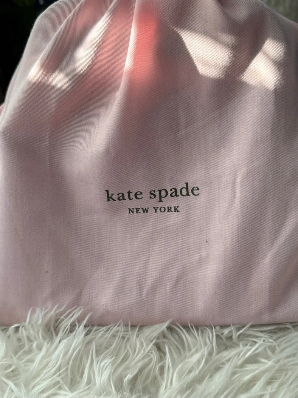 kate spade New York Black Leather Satchel with Tassel